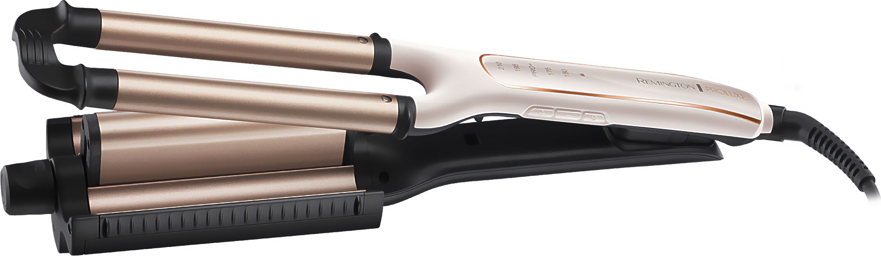 Remington PROluxe CI91AW Curling Wand - Adjustable Barrel - Cream